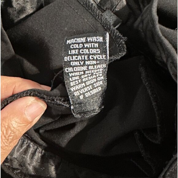 Bay Studio Plus Womens Dress Pants 16W Black Stretch Straight Leg Classic Work - Picture 6 of 6